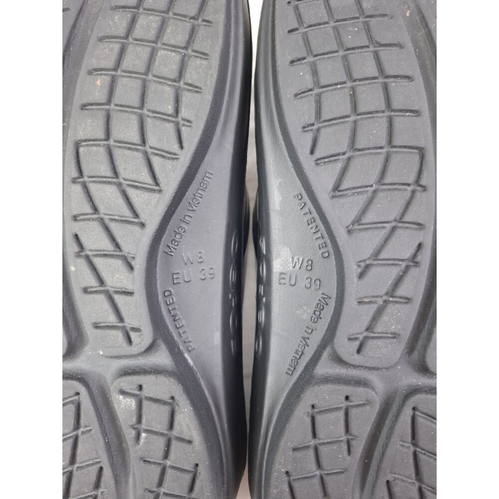 OOFOS OOlala Luxe Thong Flip Flops Recovery Sandals Latte Black Women's 8 - Picture 10 of 10